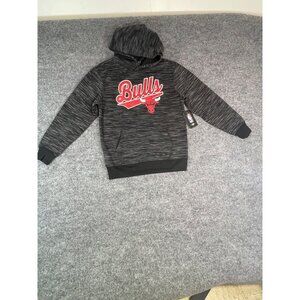 NBA Chicago Bulls youth size medium hoodie black and grey NWT